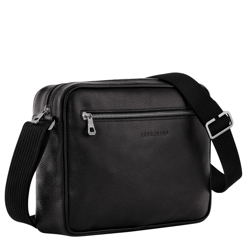 Bolsas Crossbody Longchamp Le Foulonné M Camera bag Masculino Pretas | LC-SPYC6448