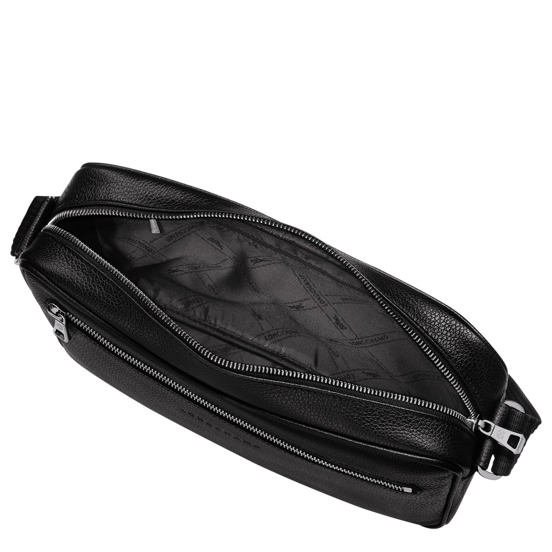 Bolsas Crossbody Longchamp Le Foulonné M Camera bag Masculino Pretas | LC-SPYC6448