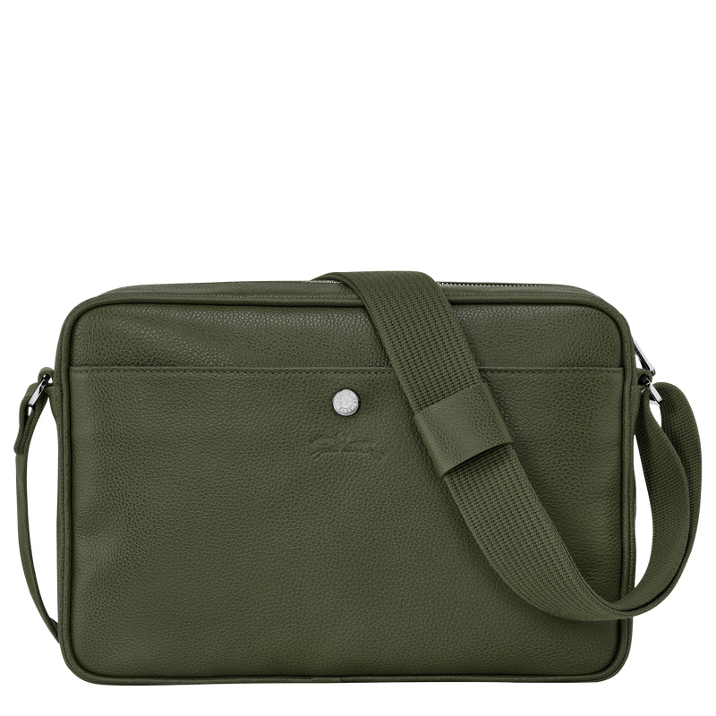 Bolsas Crossbody Longchamp Le Foulonné M Camera bag Masculino Caqui | LC-UGHX6541