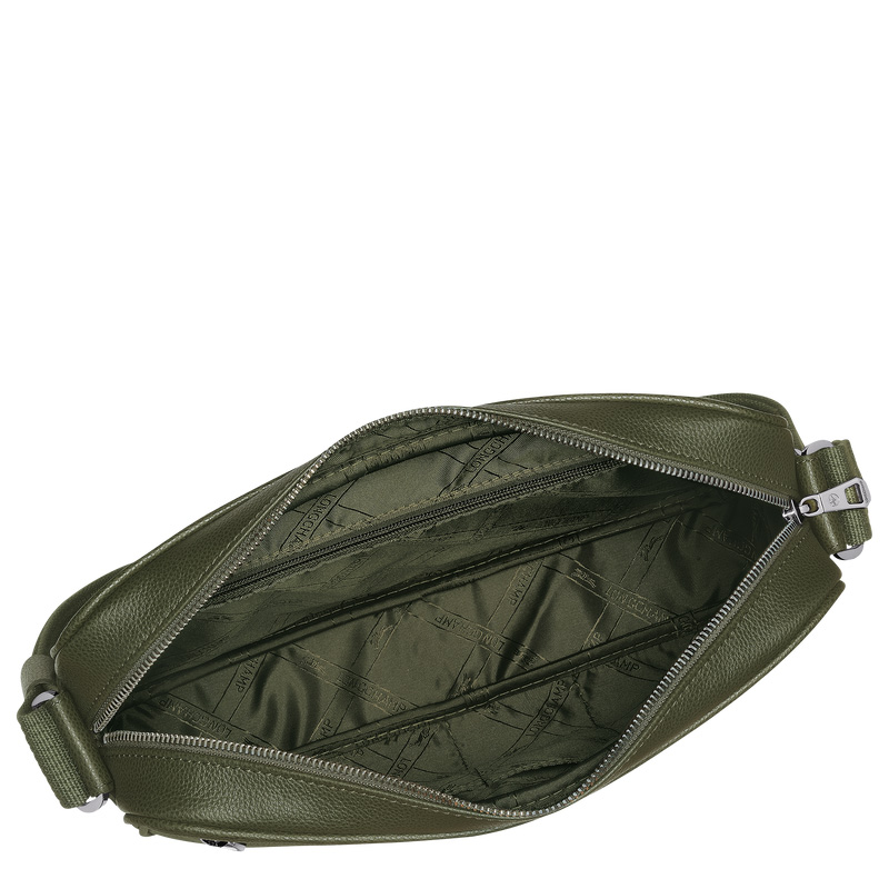 Bolsas Crossbody Longchamp Le Foulonné M Camera bag Masculino Caqui | LC-UGHX6541
