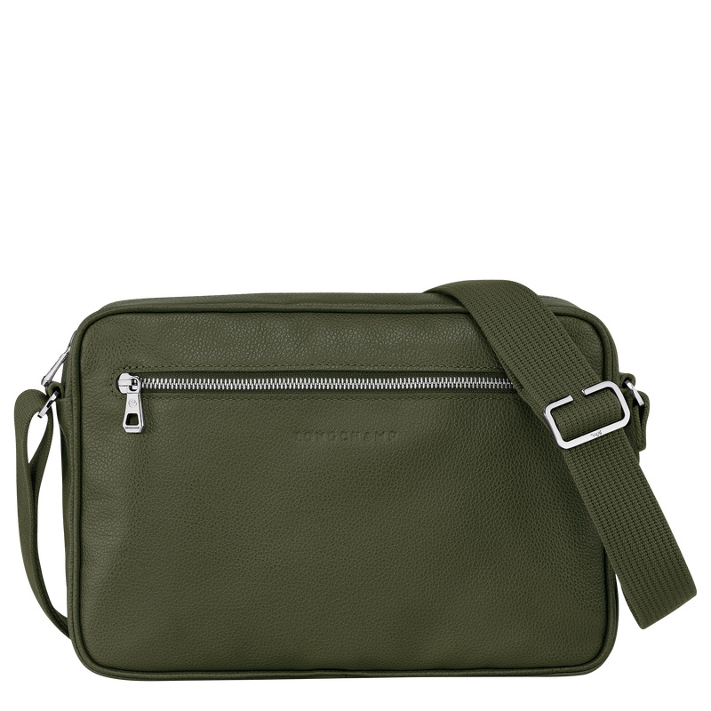 Bolsas Crossbody Longchamp Le Foulonné M Camera bag Masculino Caqui | LC-UGHX6541