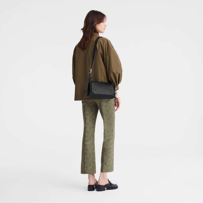 Bolsas Crossbody Longchamp Le Foulonné M Crossbody bag Feminino Pretas | LC-YTBO0316