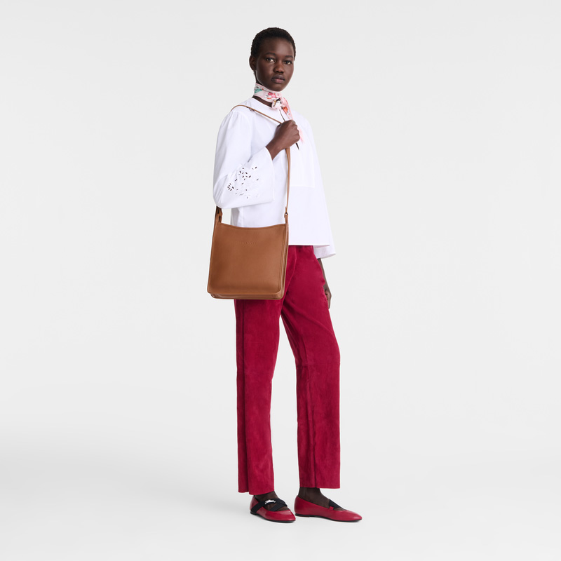 Bolsas Crossbody Longchamp Le Foulonné M Crossbody bag Feminino Caramel | LC-UCGM9063