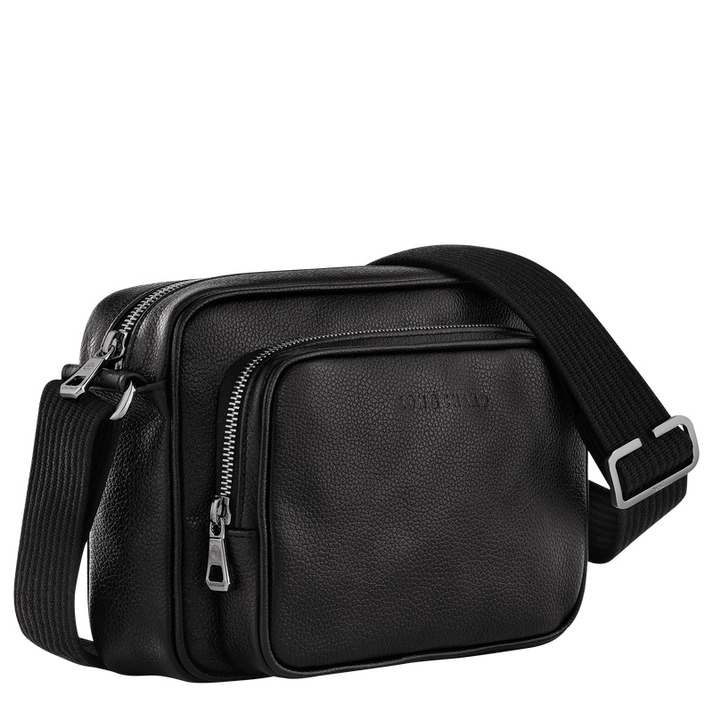 Bolsas Crossbody Longchamp Le Foulonné S Camera bag Masculino Pretas | LC-QCGV7290