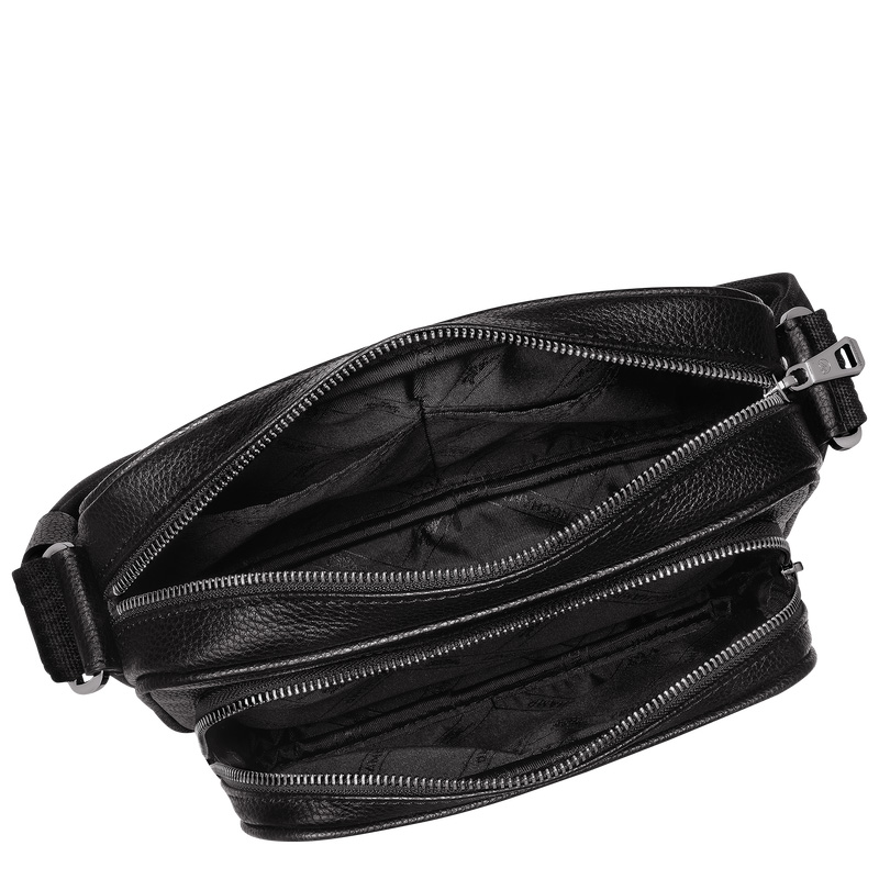 Bolsas Crossbody Longchamp Le Foulonné S Camera bag Masculino Pretas | LC-QCGV7290