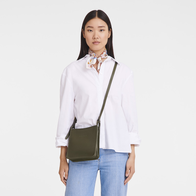Bolsas Crossbody Longchamp Le Foulonné S Crossbody bag Feminino Caqui | LC-NJOH4771