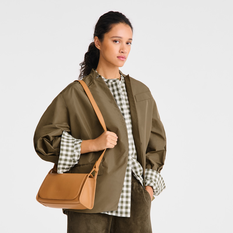 Bolsas Crossbody Longchamp Le Foulonné M Crossbody bag Feminino Walnut | LC-SBCZ4714