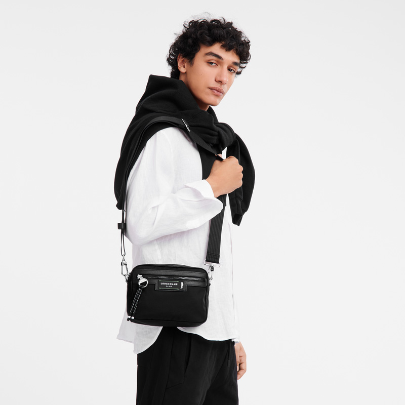 Bolsas Crossbody Longchamp Le Pliage Energy S Camera bag Masculino Pretas | LC-RLQI0624