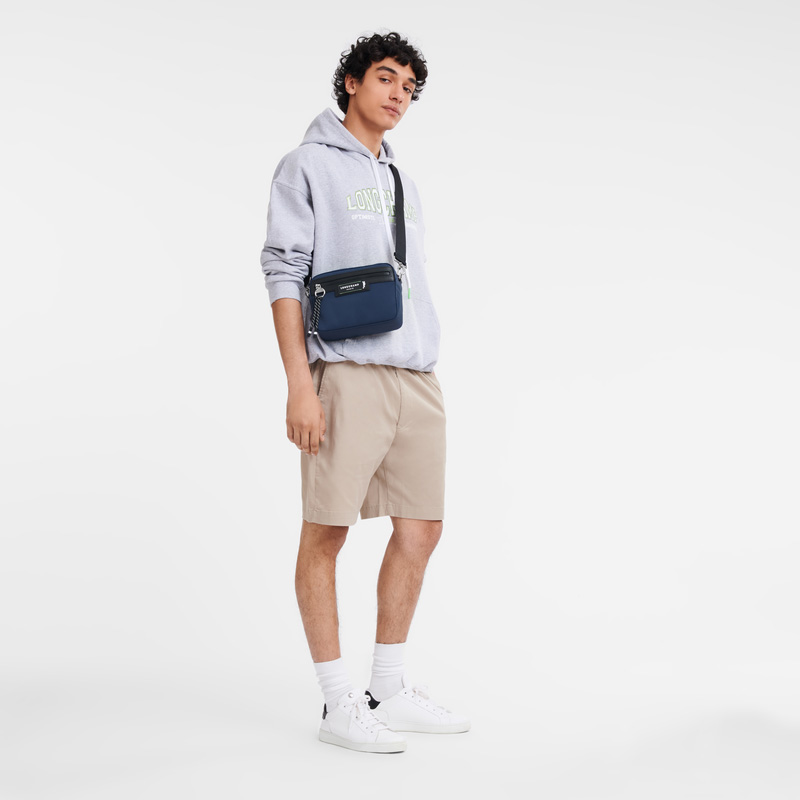 Bolsas Crossbody Longchamp Le Pliage Energy S Camera bag Masculino Azul Marinho | LC-GLVR8002