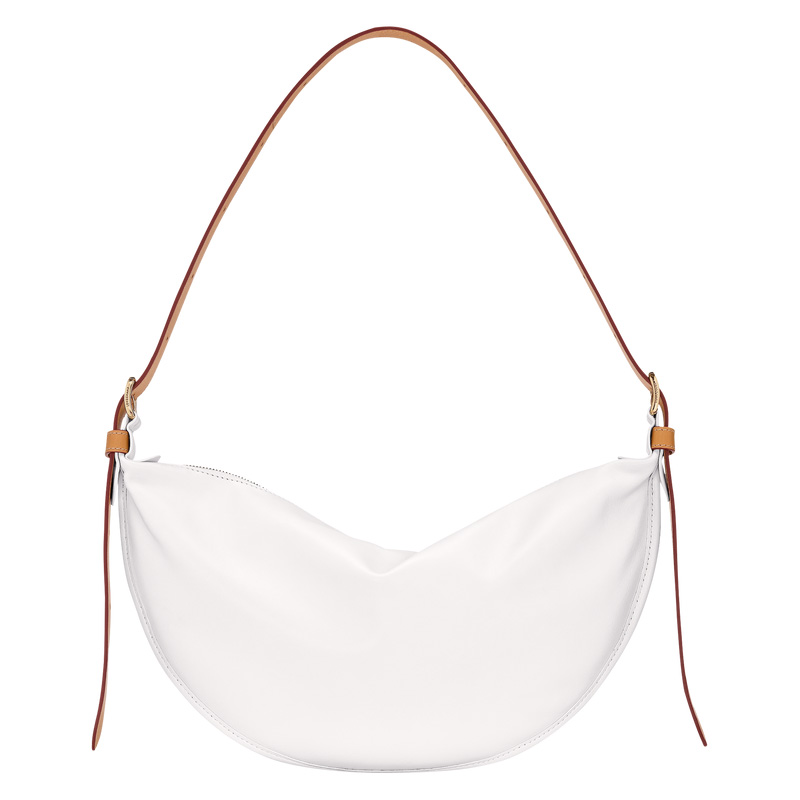 Bolsas Crossbody Longchamp Smoothie M Crossbody bag Feminino Branco | LC-WTGS2154
