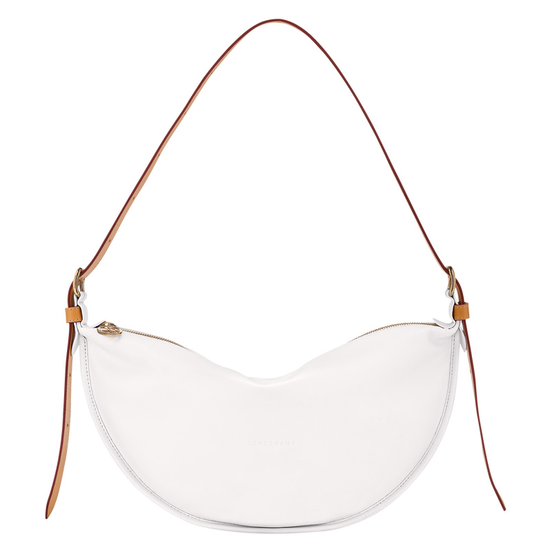 Bolsas Crossbody Longchamp Smoothie M Crossbody bag Feminino Branco | LC-WTGS2154