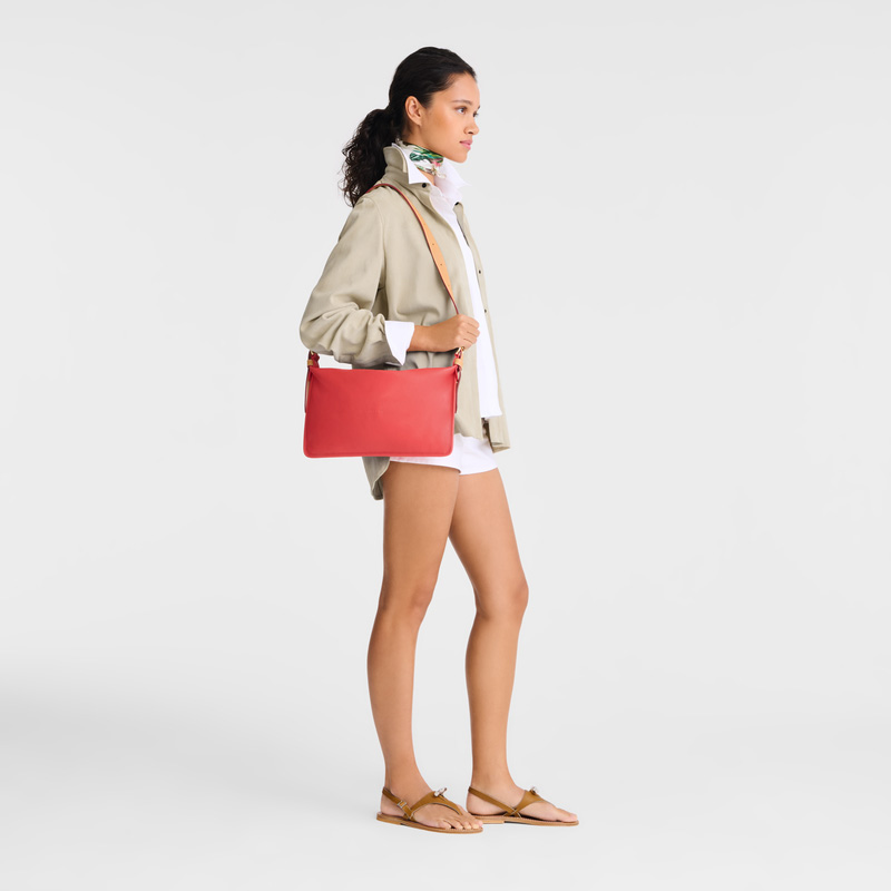 Bolsas Crossbody Longchamp Smoothie M Crossbody bag Feminino Tomato | LC-OZCL6987