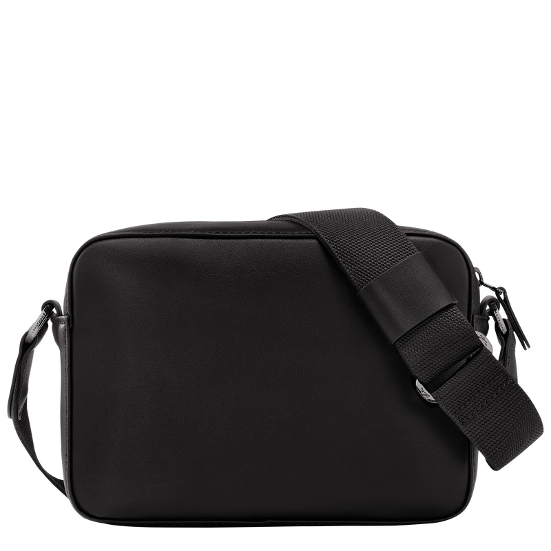 Bolsas Crossbody Longchamp sur Seine Camera bag Masculino Pretas | LC-GHAO3251