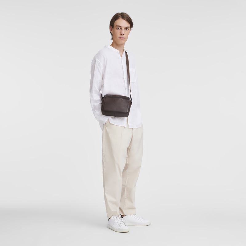 Bolsas Crossbody Longchamp sur Seine Camera bag Masculino Mocha | LC-PKVH2815