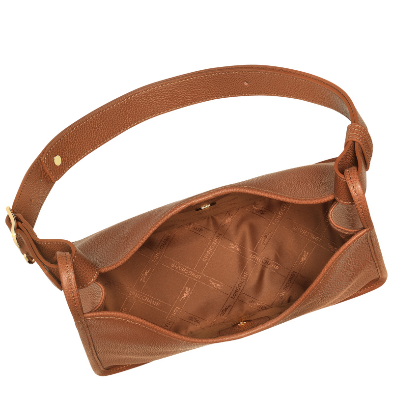 Bolsas De Ombro Longchamp Le Foulonné M Hobo bag Feminino Caramel | LC-NVFK1997