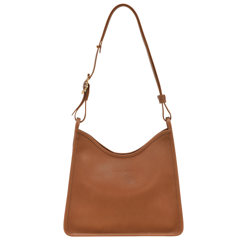 Bolsas De Ombro Longchamp Le Foulonné M Hobo bag Feminino Caramel | LC-NVFK1997