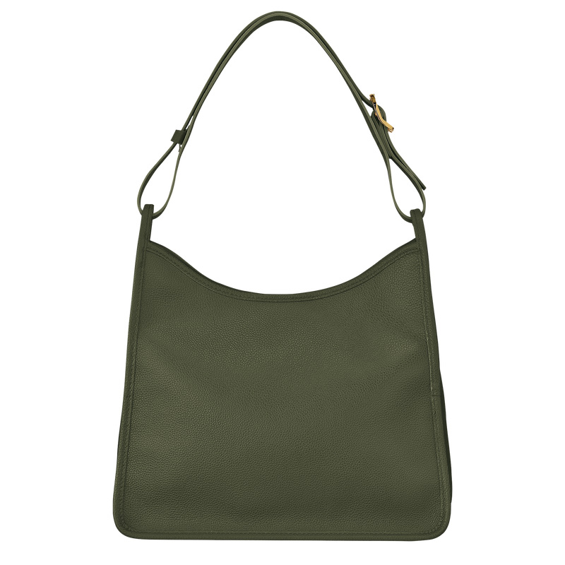 Bolsas De Ombro Longchamp Le Foulonné M Hobo bag Feminino Caqui | LC-UVUO9358