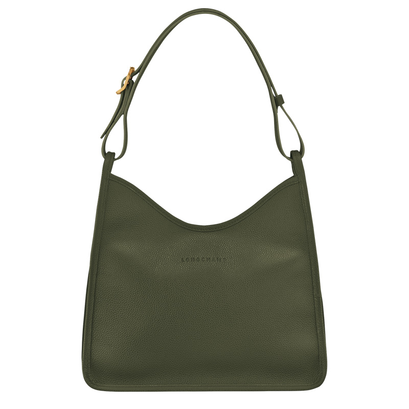 Bolsas De Ombro Longchamp Le Foulonné M Hobo bag Feminino Caqui | LC-UVUO9358