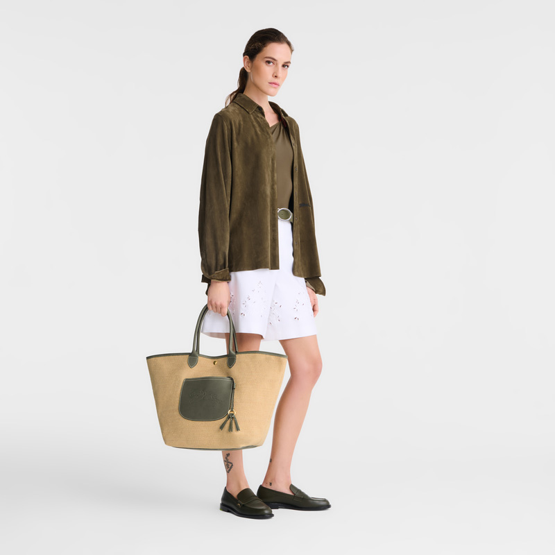Bolsas De Ombro Longchamp Le Pliage Collection L Basket bag Feminino Artichoke | LC-WYIN2470