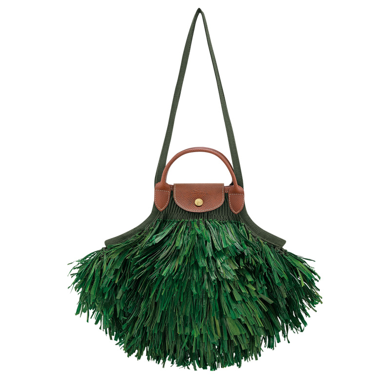 Bolsas De Ombro Longchamp Le Pliage Filet L Mesh bag Feminino Caqui | LC-HRXW3845
