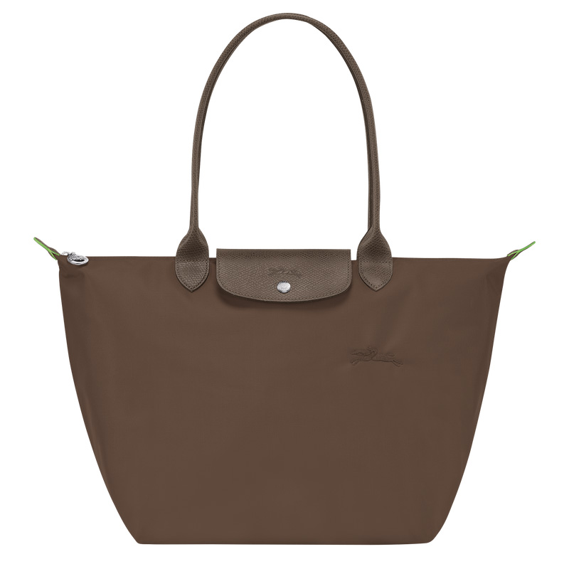 Bolsas De Ombro Longchamp Le Pliage Green L Tote bag Feminino Terra | LC-DPJX2425