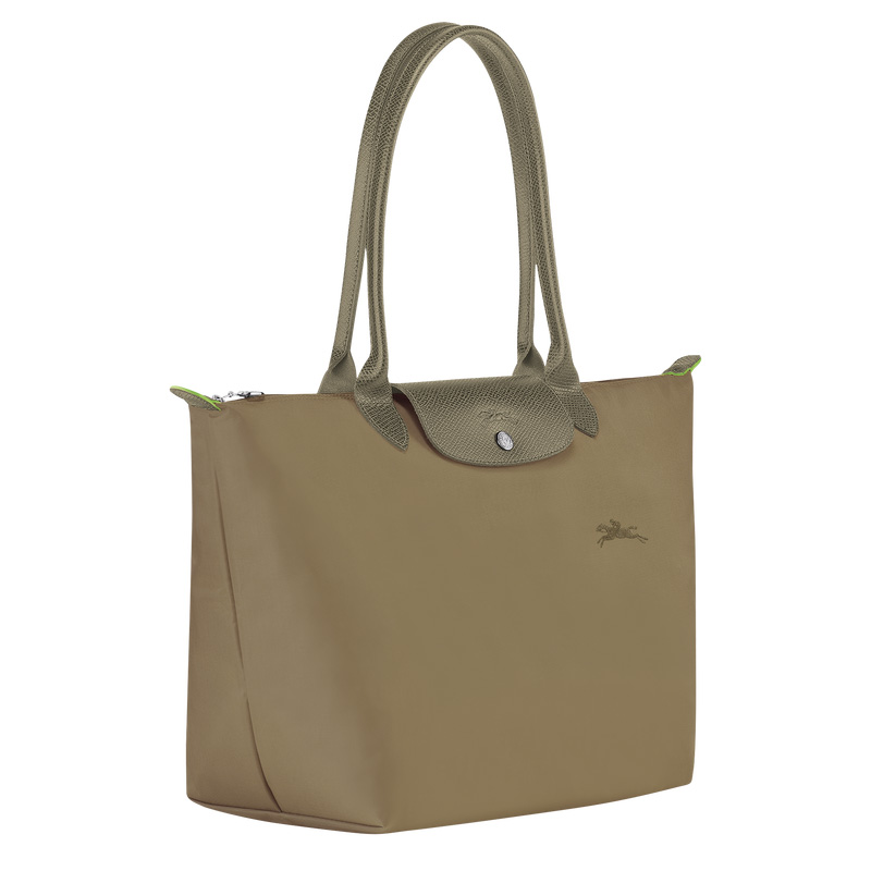 Bolsas De Ombro Longchamp Le Pliage Green L Tote bag Feminino Artichoke | LC-IOKG5247
