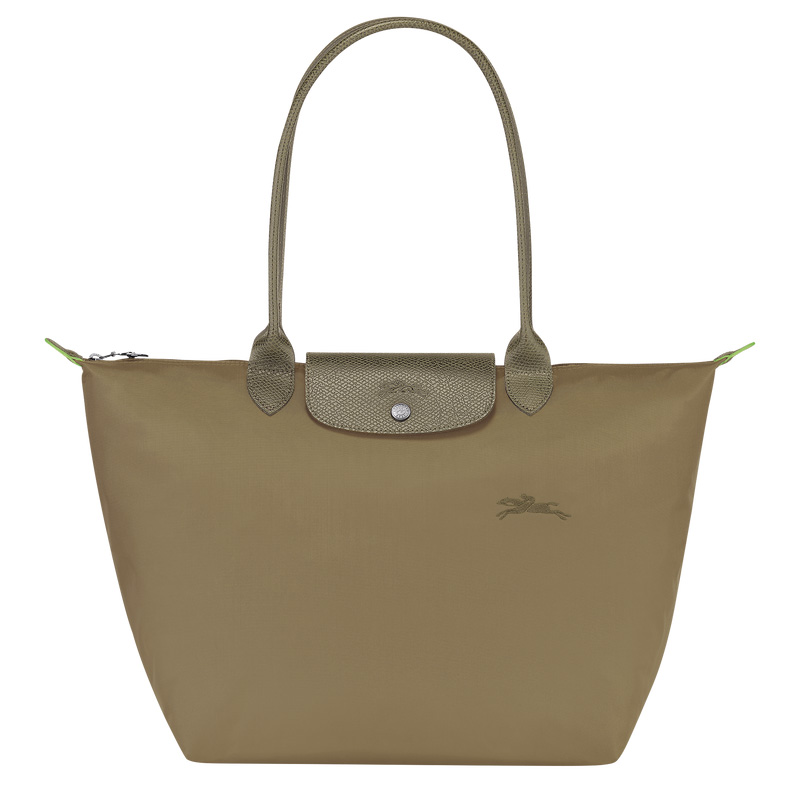 Bolsas De Ombro Longchamp Le Pliage Green L Tote bag Feminino Artichoke | LC-IOKG5247