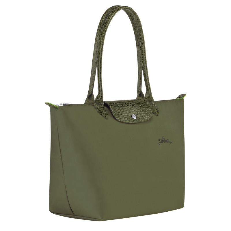 Bolsas De Ombro Longchamp Le Pliage Green L Tote bag Feminino Forest | LC-KTDL5178