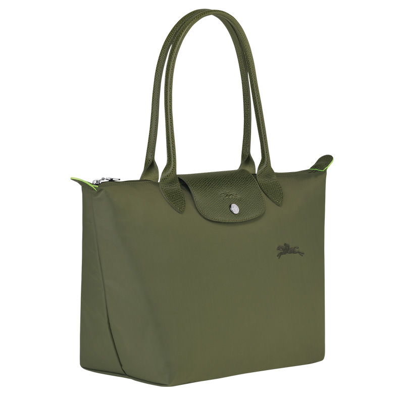 Bolsas De Ombro Longchamp Le Pliage Green M Tote bag Feminino Forest | LC-GVFH5689