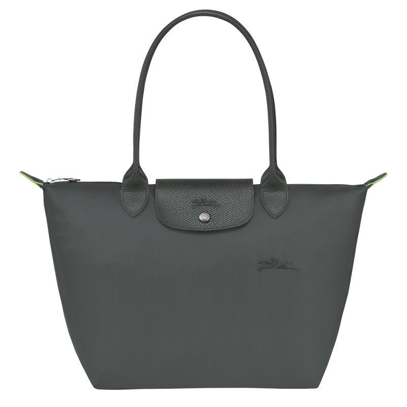 Bolsas De Ombro Longchamp Le Pliage Green M Tote bag Feminino Graphite | LC-TTWH8864
