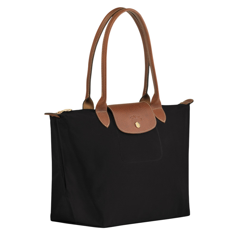 Bolsas De Ombro Longchamp Le Pliage Original M Tote bag Feminino Pretas | LC-XABG8785
