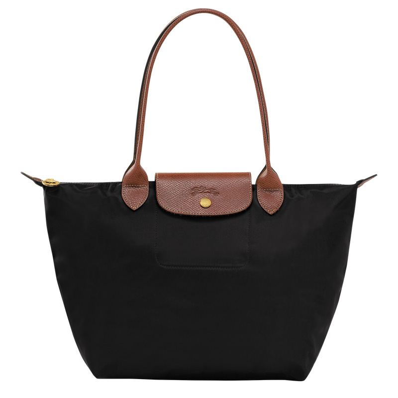 Bolsas De Ombro Longchamp Le Pliage Original M Tote bag Feminino Pretas | LC-XABG8785