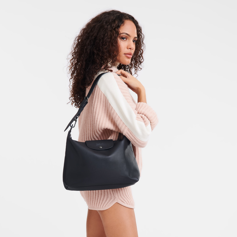 Bolsas De Ombro Longchamp Le Pliage Xtra M Hobo bag Feminino Pretas | LC-JPXL1494