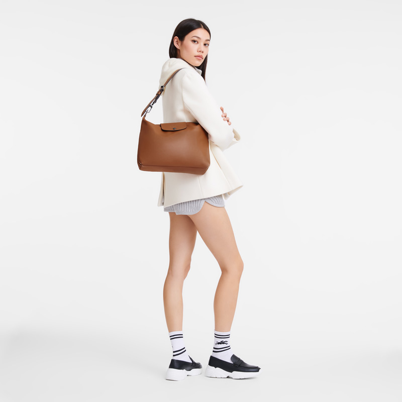 Bolsas De Ombro Longchamp Le Pliage Xtra M Hobo bag Feminino Cognac | LC-FHKM8412