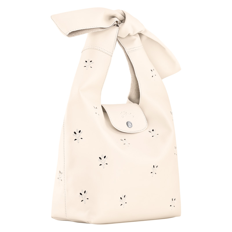 Bolsas De Ombro Longchamp Le Pliage Xtra M Shoulder bag Feminino Ecru | LC-SYLQ3466