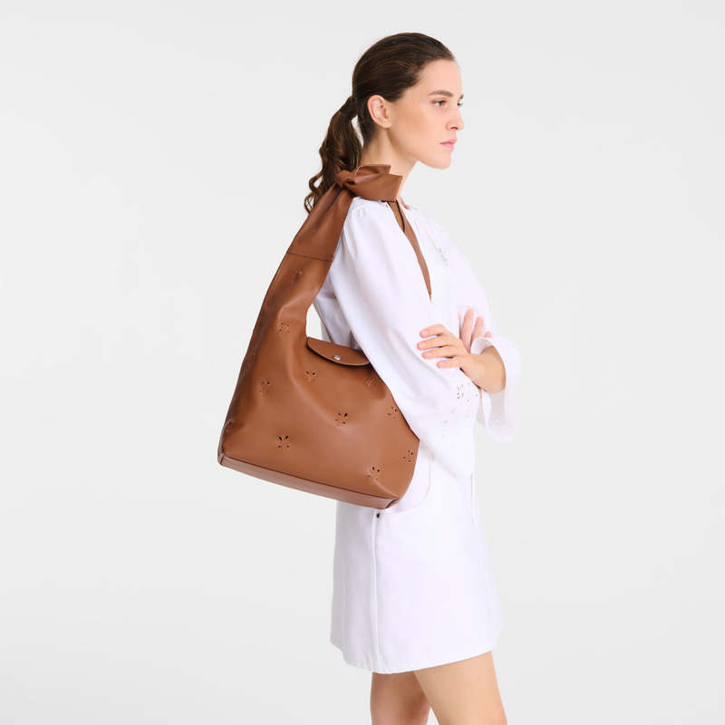 Bolsas De Ombro Longchamp Le Pliage Xtra M Shoulder bag Feminino Cognac | LC-XBTW8472