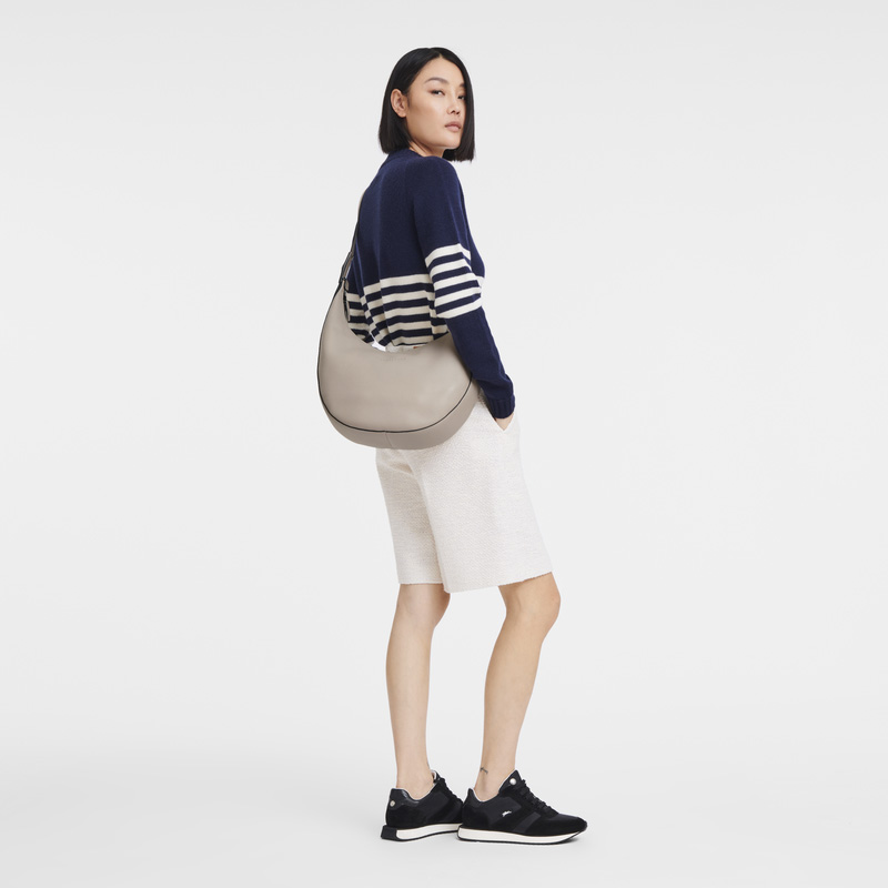 Bolsas De Ombro Longchamp Le Roseau Essential L Crossbody bag Feminino Clay | LC-WXZM0396