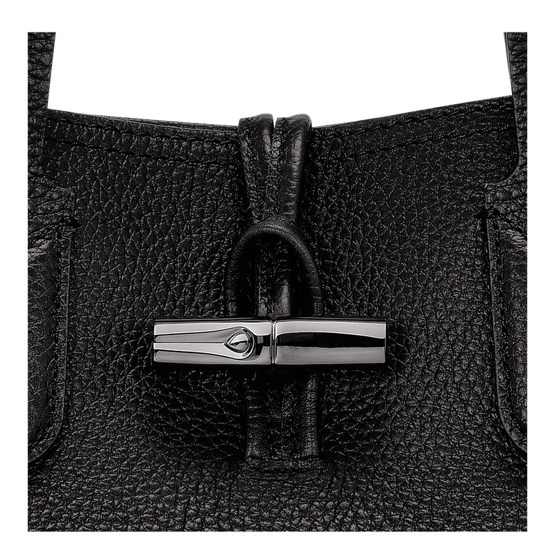 Bolsas De Ombro Longchamp Le Roseau Essential M Tote bag Feminino Pretas | LC-CKKZ3197