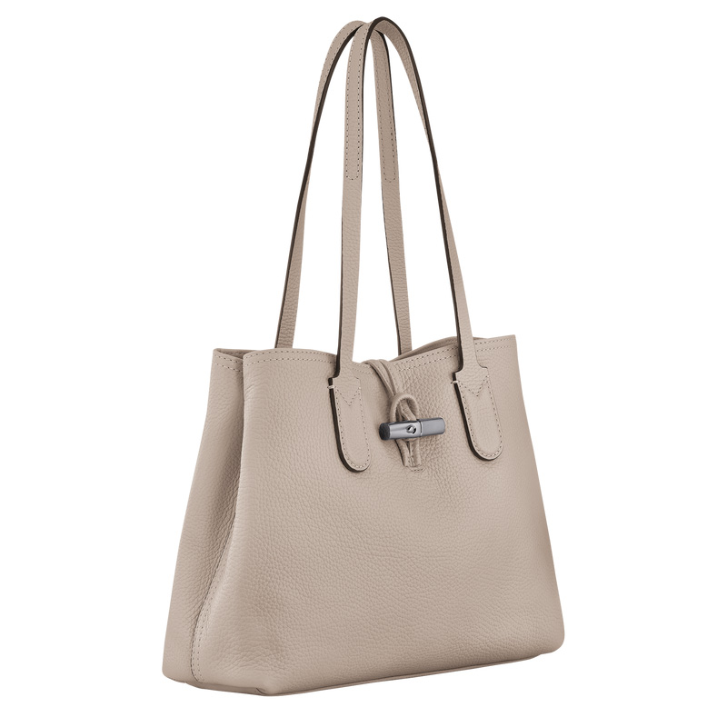 Bolsas De Ombro Longchamp Le Roseau Essential M Tote bag Feminino Clay | LC-ZVBE8475