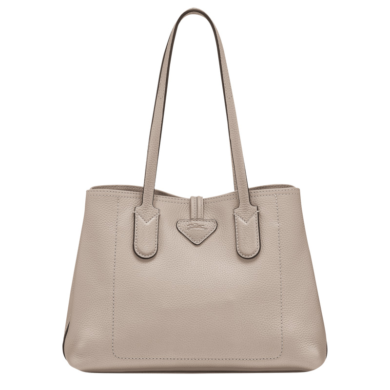 Bolsas De Ombro Longchamp Le Roseau Essential M Tote bag Feminino Clay | LC-ZVBE8475