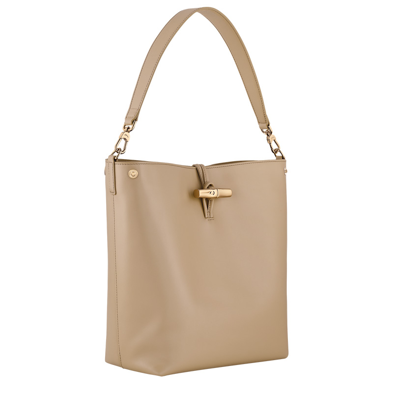 Bolsas De Ombro Longchamp Le Roseau M Hobo bag Feminino Root | LC-ASRJ0829
