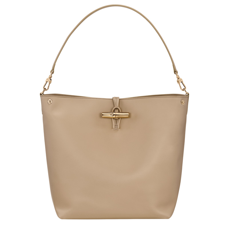 Bolsas De Ombro Longchamp Le Roseau M Hobo bag Feminino Root | LC-ASRJ0829