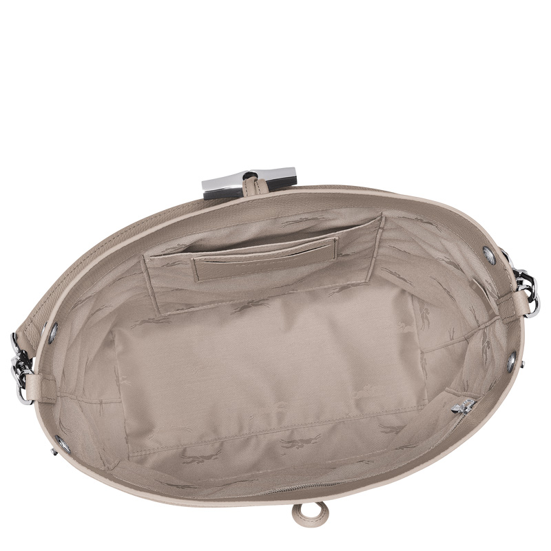 Bolsas De Ombro Longchamp Le Roseau M Shoulder bag Feminino Clay | LC-RSMX4774