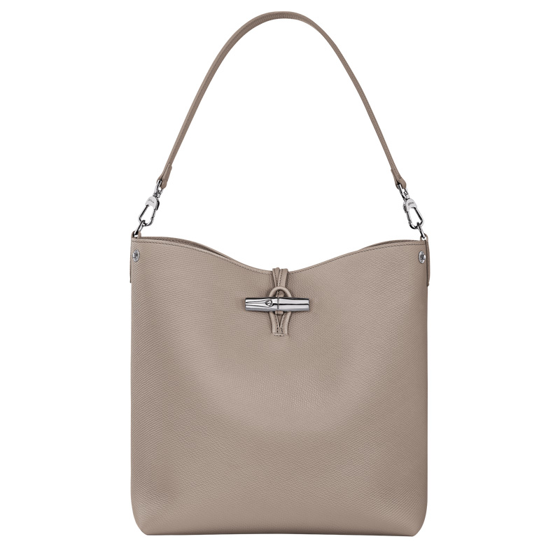 Bolsas De Ombro Longchamp Le Roseau M Shoulder bag Feminino Clay | LC-RSMX4774
