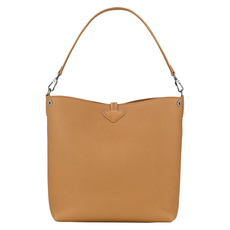 Bolsas De Ombro Longchamp Le Roseau M Shoulder bag Feminino Walnut | LC-LRJM9560
