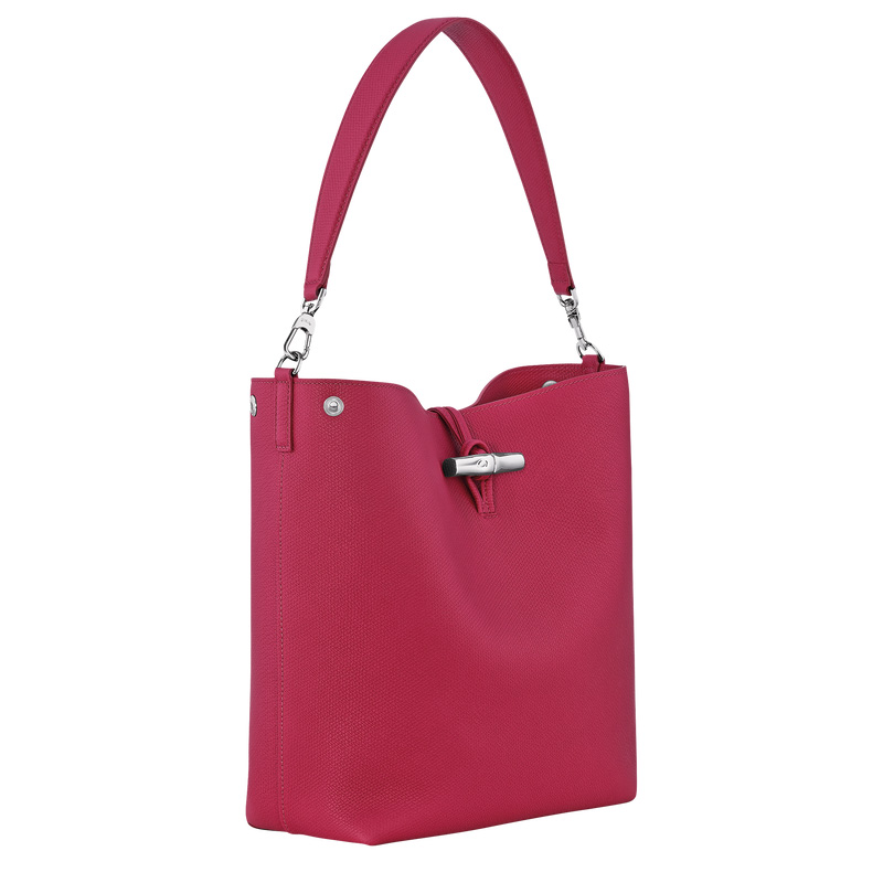 Bolsas De Ombro Longchamp Le Roseau M Shoulder bag Feminino Beetroot | LC-HCXS0258
