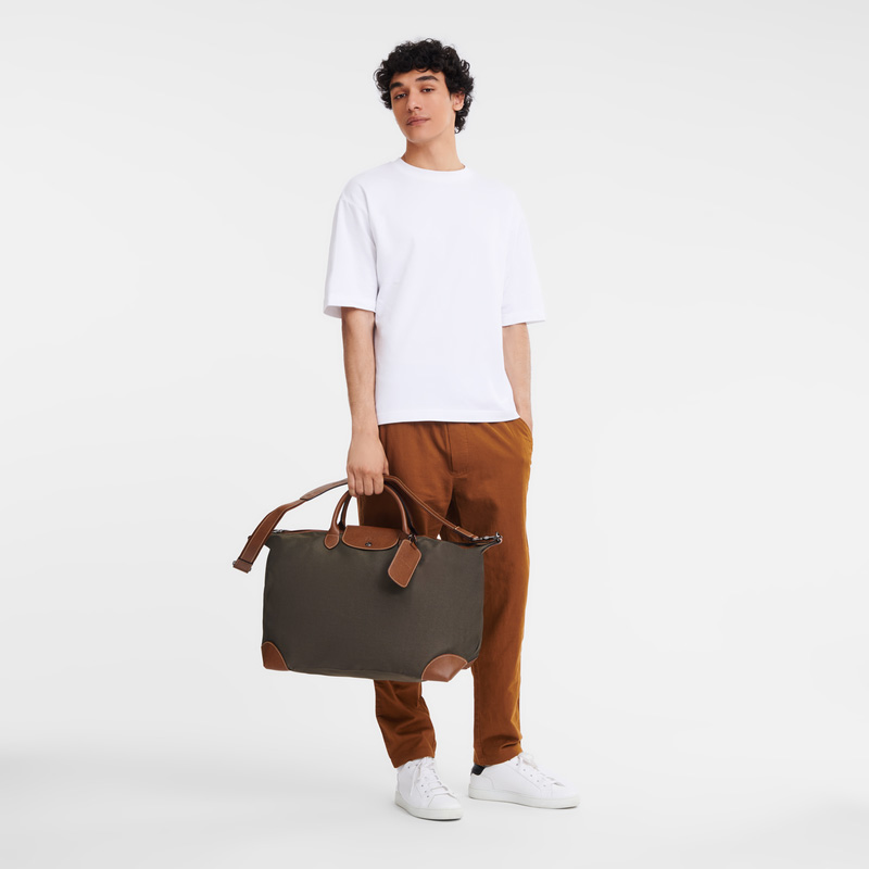 Bolsas De Viagem Longchamp Boxford L Travel bag Feminino Marrom | LC-OOKO5664