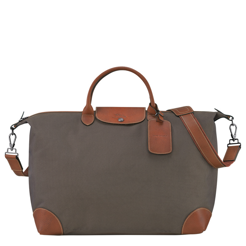 Bolsas De Viagem Longchamp Boxford L Travel bag Masculino Marrom | LC-UWDD1413