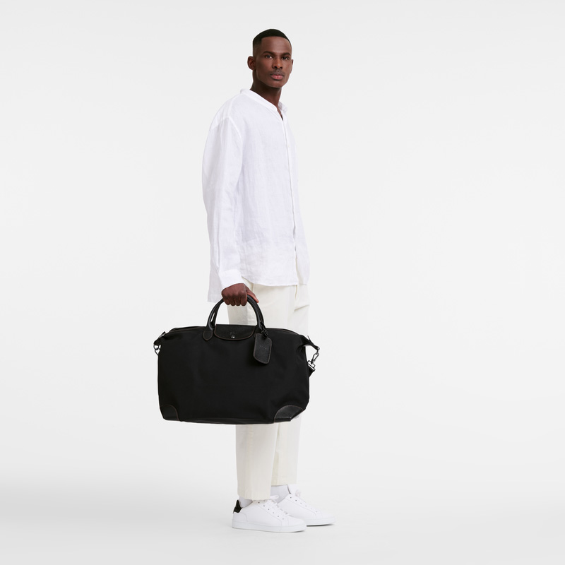 Bolsas De Viagem Longchamp Boxford L Travel bag Masculino Pretas | LC-VUKP0507