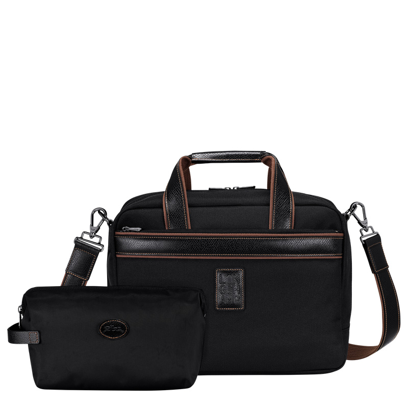 Bolsas De Viagem Longchamp Boxford S Travel bag Feminino Pretas | LC-MEUS5397